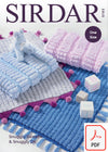 Sirdar 5193 Blankets in Snuggly Sweetie and Snuggly DK (PDF) Knit in a Box 