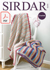 Sirdar 5203 Crochet Blankets in Sirdar Snuggly DK (PDF) Knit in a Box