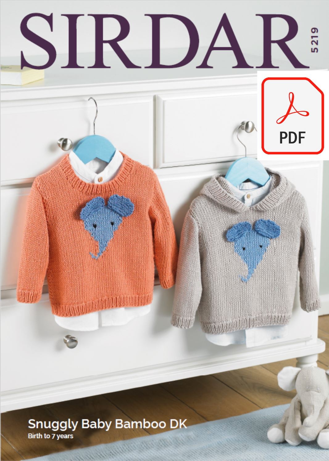 Sirdar 5219 Baby / Children's Sweaters in Sirdar Snuggly Baby Bamboo DK (PDF) Knit in a Box