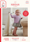 Sirdar 5260 Baby's Cardigan & Blanket in Snuggly 100% Merino 4 Ply (PDF) Knit in a Box