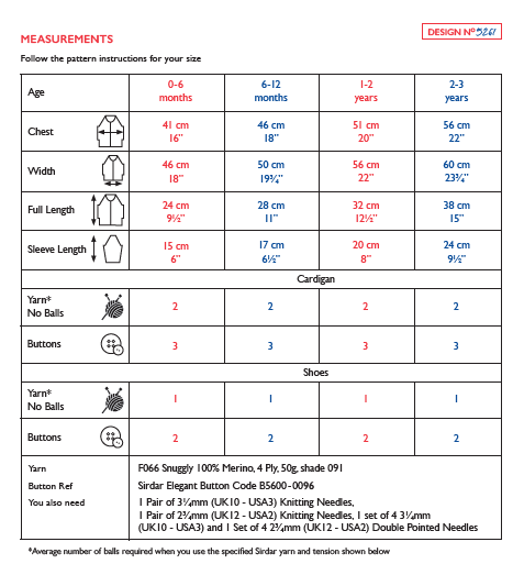 Sirdar 5261 Baby's Cardigan & Shoes in Snuggly 100% Merino 4 Ply (PDF) Knit in a Box