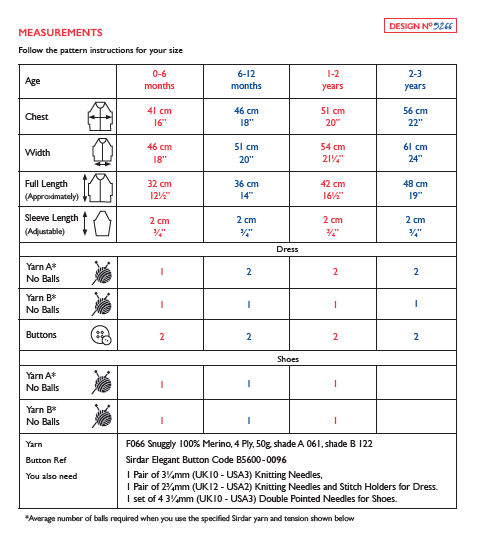 Sirdar 5266 Baby's Dress & Shoes in Snuggly 100% Merino 4 Ply (PDF) Knit in a Box