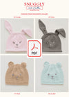 Sirdar 5274 Baby's Rabbit & Teddy Bear Hats in Snuggly 100% Cotton DK (PDF) Knit in a Box