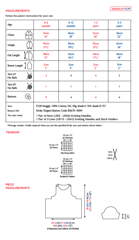 Sirdar 5279 Baby's Dress in Snuggly 100% Cotton DK (PDF) Knit in a Box