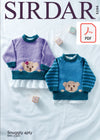 Sirdar 5286 Baby Sweaters in Snuggly 4 Ply (PDF) Knit in a Box 