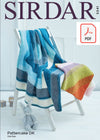 Sirdar 5341 Blanket in Snuggly Pattercake DK (PDF) Knit in a Box 