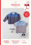 Sirdar 5358 Babie Sweaters in Snuggly Baby Bamboo DK Knitting (PDF) Knit in a Box
