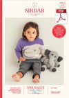 Sirdar 5375 Baby Sweater & Elephant Toy in Snuggly Cashmere Merino DK & Snuggly Bunny (PDF) Knit in a Box