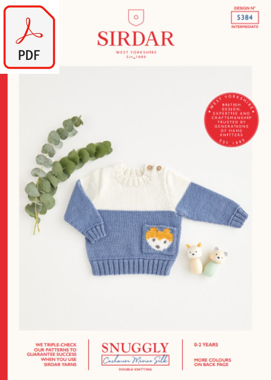 Sirdar 5384 Snuggly Cashmere Merino Silk DK (PDF) Knit in a Box 