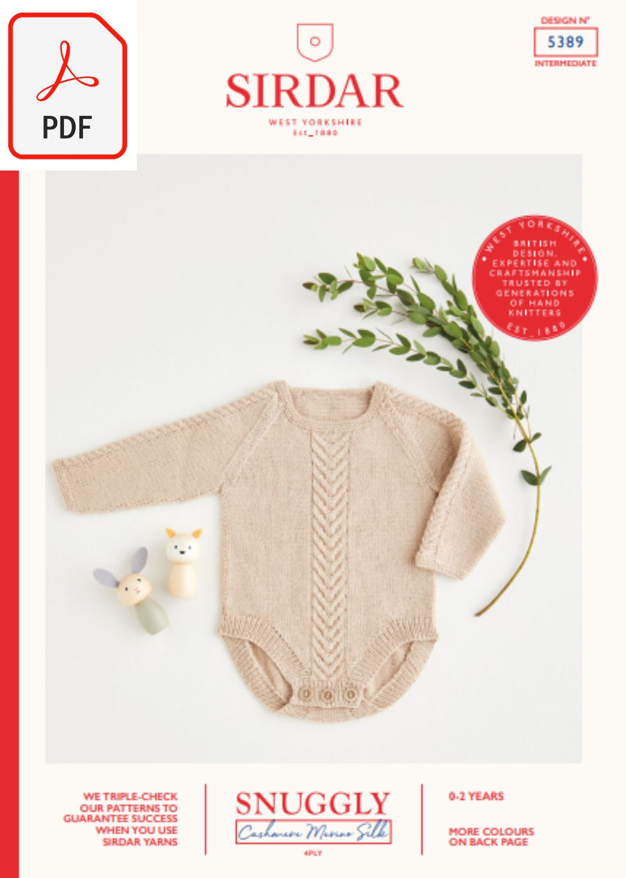 Sirdar 5389 Snuggly Cashmere Merino Silk 4 Ply (PDF) Knit in a Box 