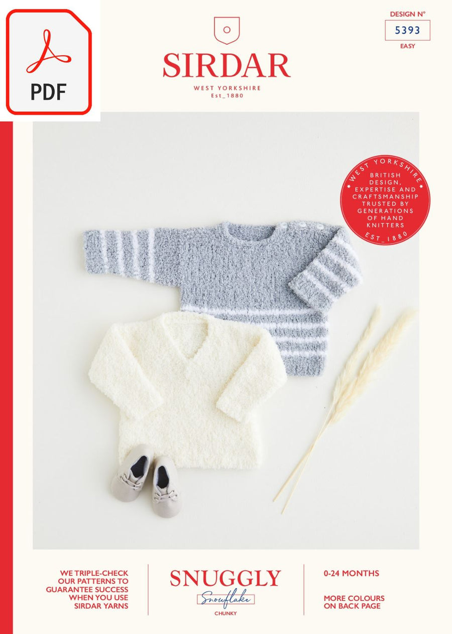 Sirdar 5393 Snuggly Snowflake Chunky (PDF) Knit in a Box 