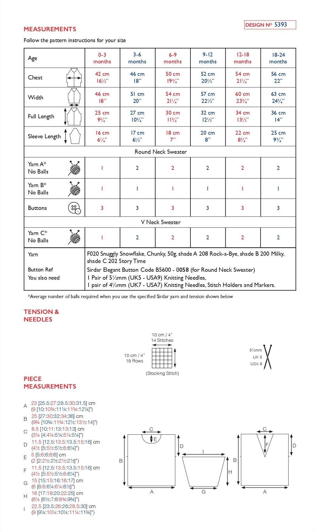 Sirdar 5393 Snuggly Snowflake Chunky (PDF) Knit in a Box