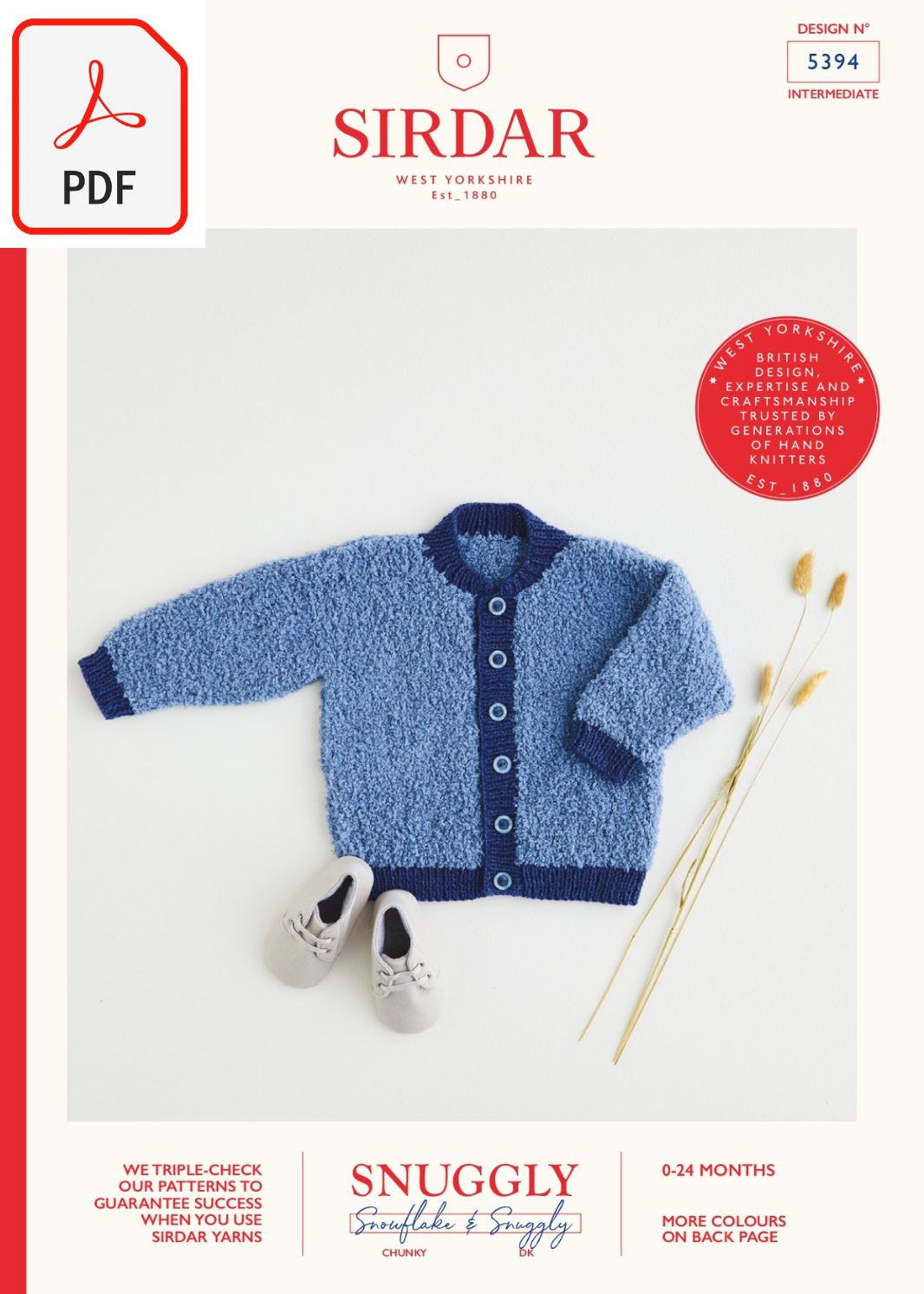 Sirdar 5394 Snuggly Snowflake Chunky (PDF) Knit in a Box