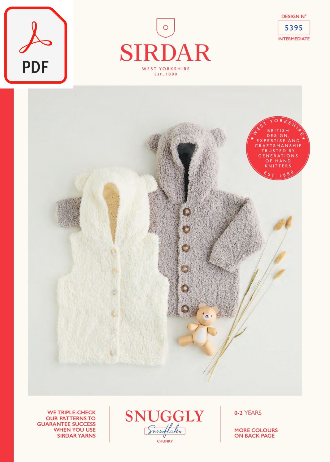 Sirdar 5395 Snuggly Snowflake Chunky & Snuggly DK (PDF) Knit in a Box