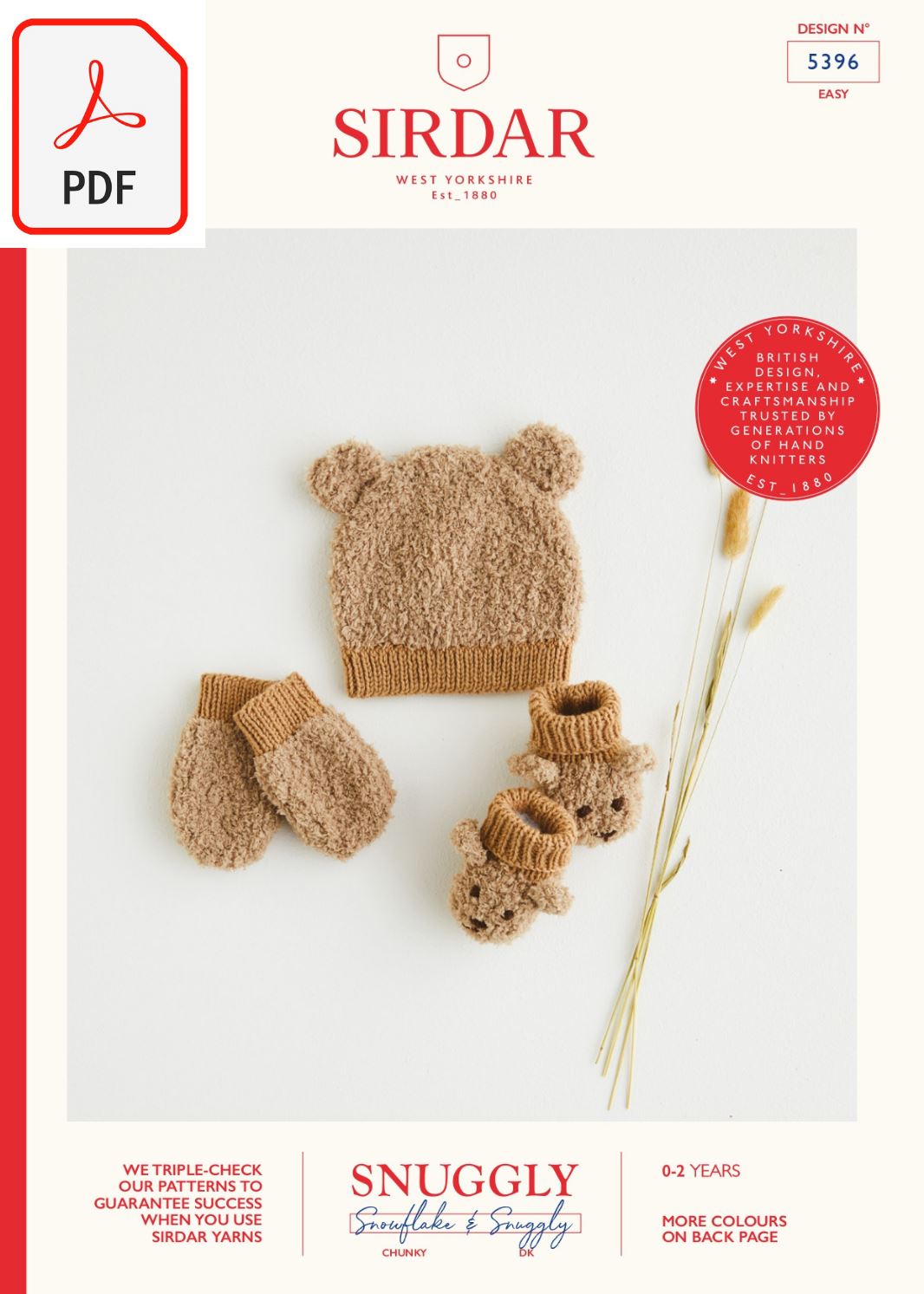 Sirdar 5396 Snuggly Snowflake Chunky & Snuggly DK (PDF) Knit in a Box