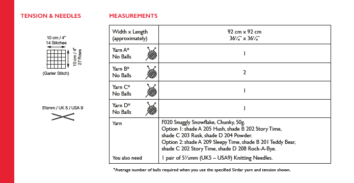 Sirdar 5398 Snuggly Snowflake Chunky (PDF) Knit in a Box