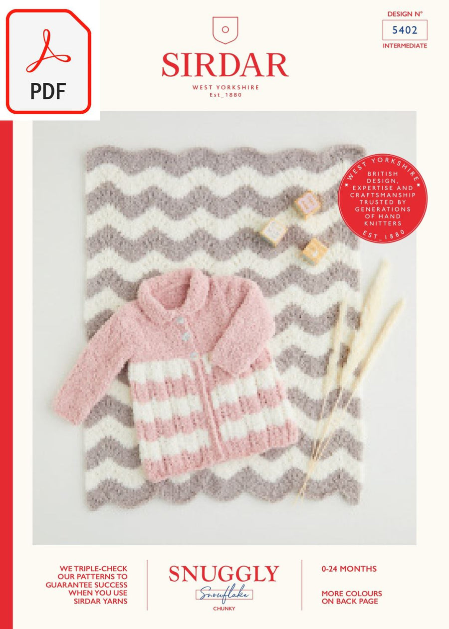 Sirdar 5402 Snuggly Snowflake Chunky (PDF) Knit in a Box 