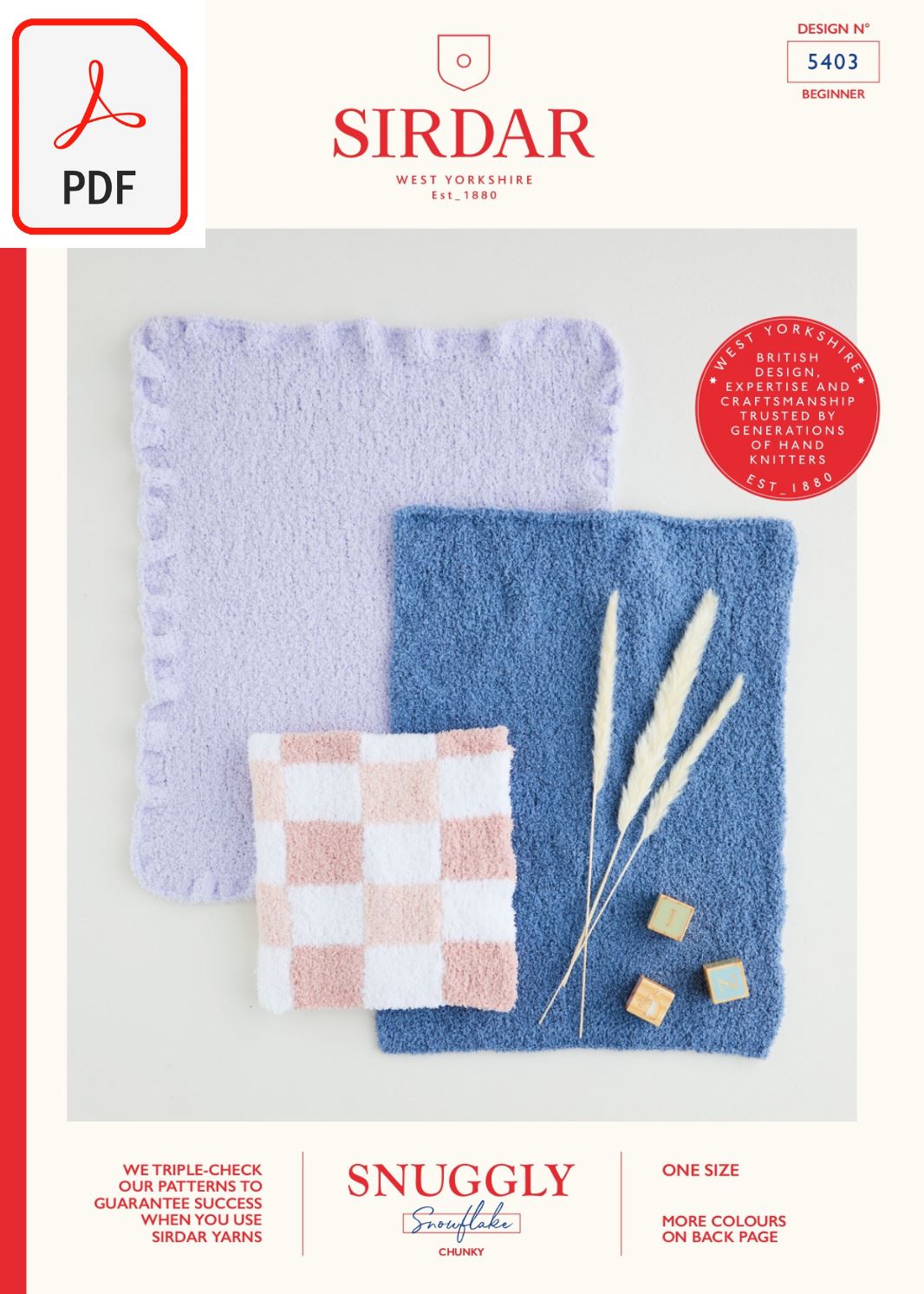 Sirdar 5403 Snuggly Snowflake Chunky (PDF) Knit in a Box