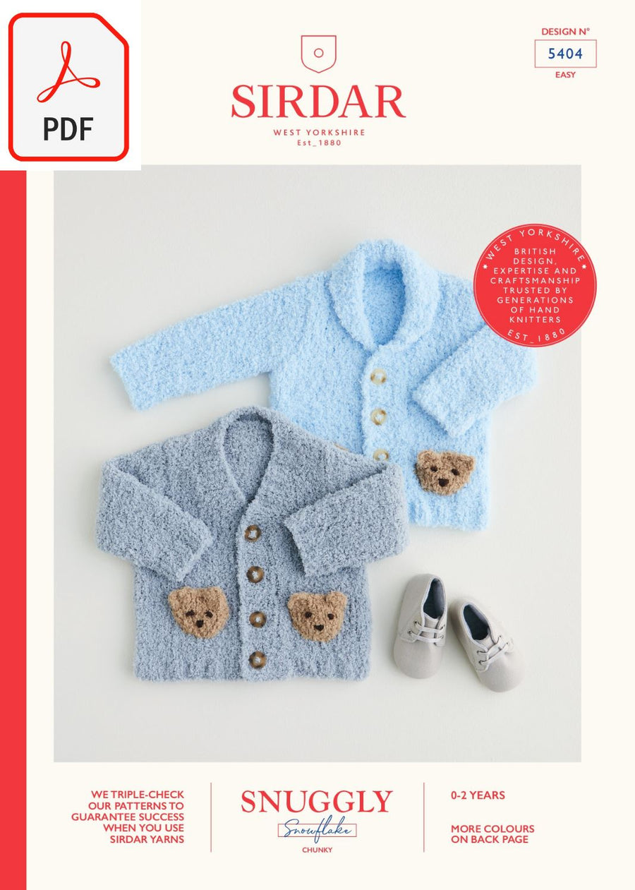 Sirdar 5404 Snuggly Snowflake Chunky (PDF) Knit in a Box 