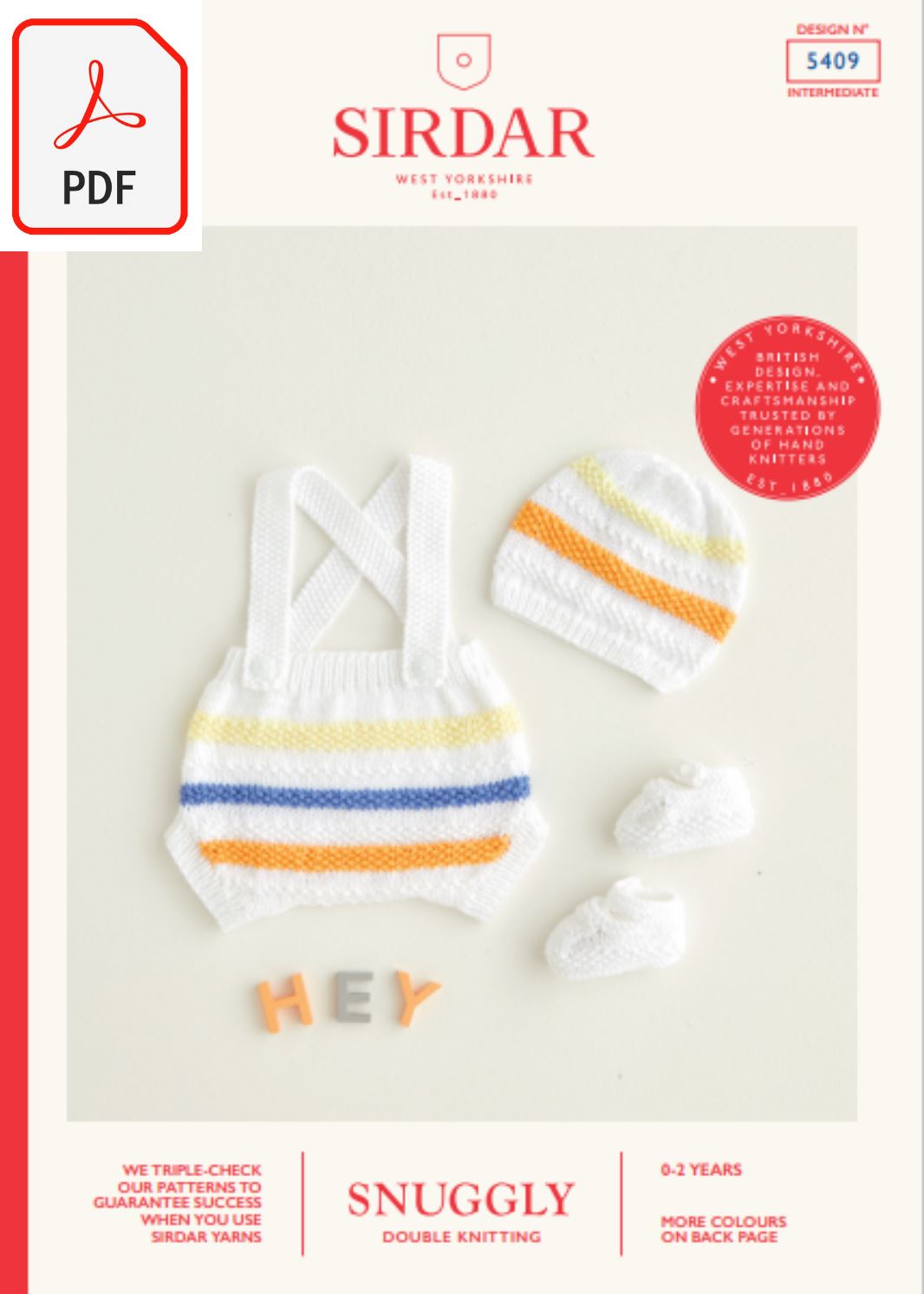 Sirdar 5409 Snuggly DK (PDF) Knit in a Box