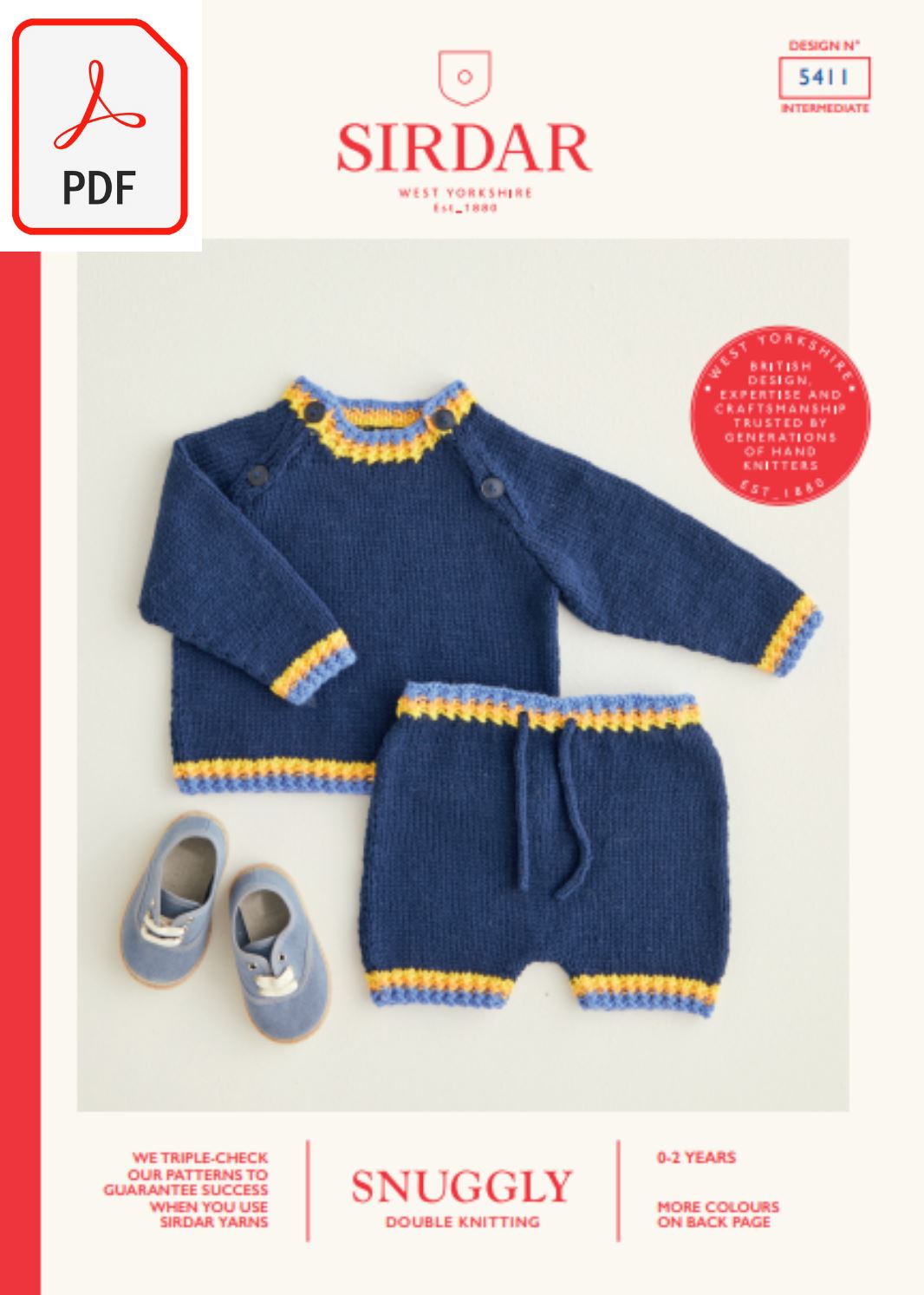 Sirdar 5411 Snuggly DK (PDF) Knit in a Box