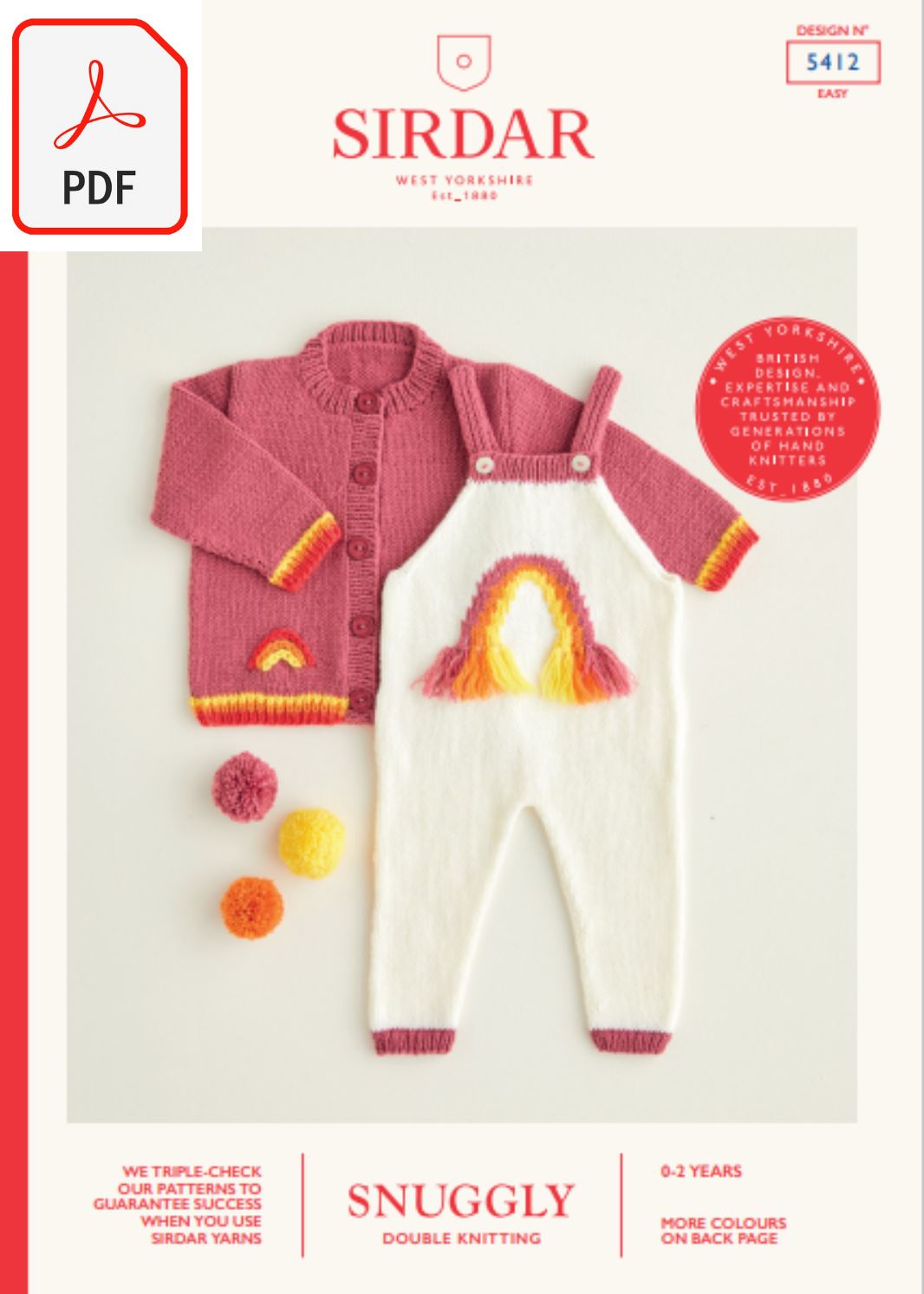 Sirdar 5412 Snuggly DK (PDF) Knit in a Box