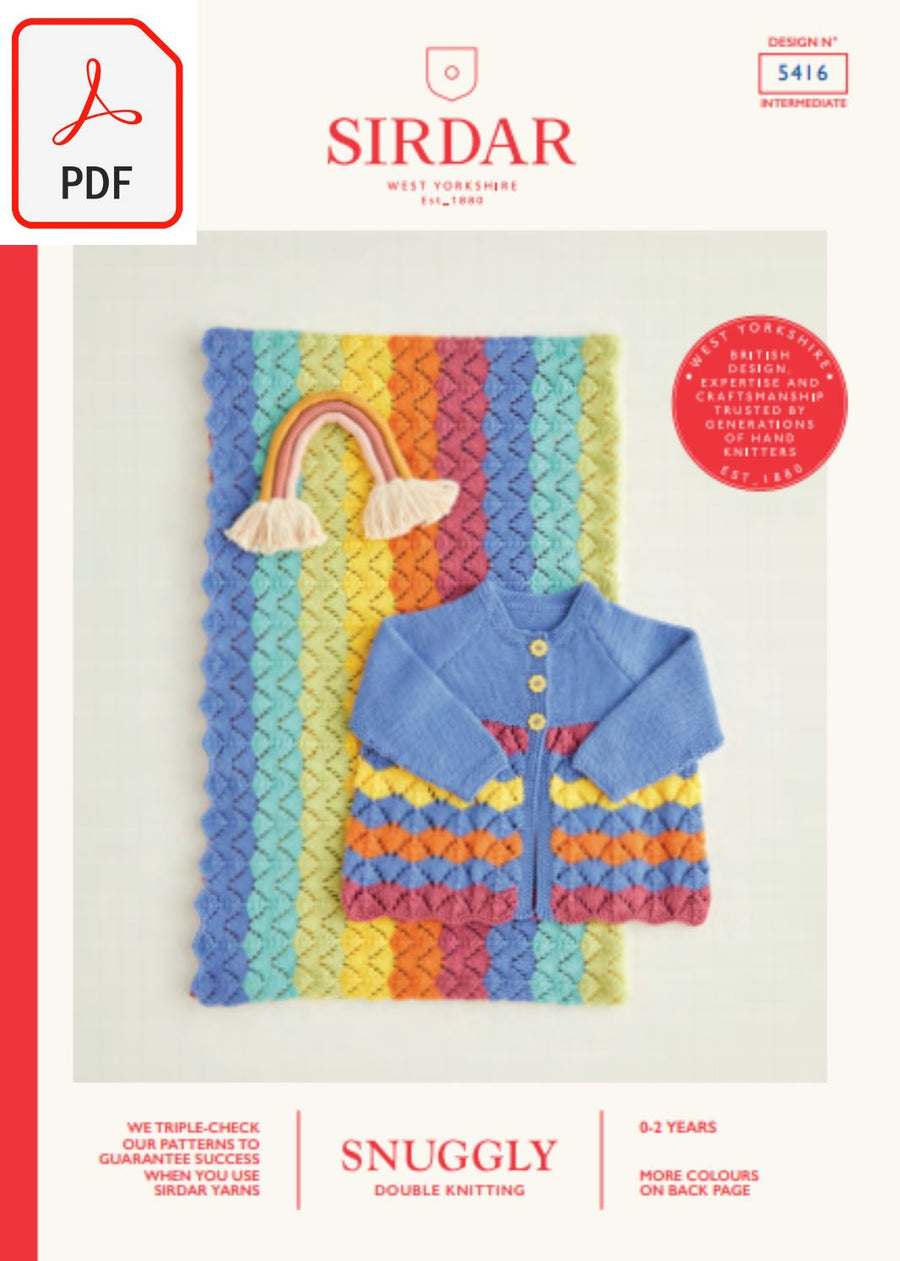 Sirdar 5416 Snuggly DK (PDF) Knit in a Box 