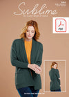 Sirdar 6164 Lady Cardigan in Sublime Extra Fine Merino Wool DK (PDF) Knit in a Box 
