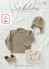 Sirdar 6166 Baby Sweater & Helmet in Sublime Baby Cashmere Merino Silk DK (PDF) Knit in a Box