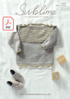 Sirdar 6173 Baby Sweater in Sublime Baby Cashmere Merino Silk 4 Ply (PDF) Knit in a Box 
