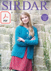 Sirdar 8094 Jacket in Smudge (PDF) Knit in a Box