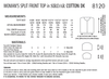 Sirdar 8120 Woman´s Split Front Top in Cotton DK (PDF) Knit in a Box