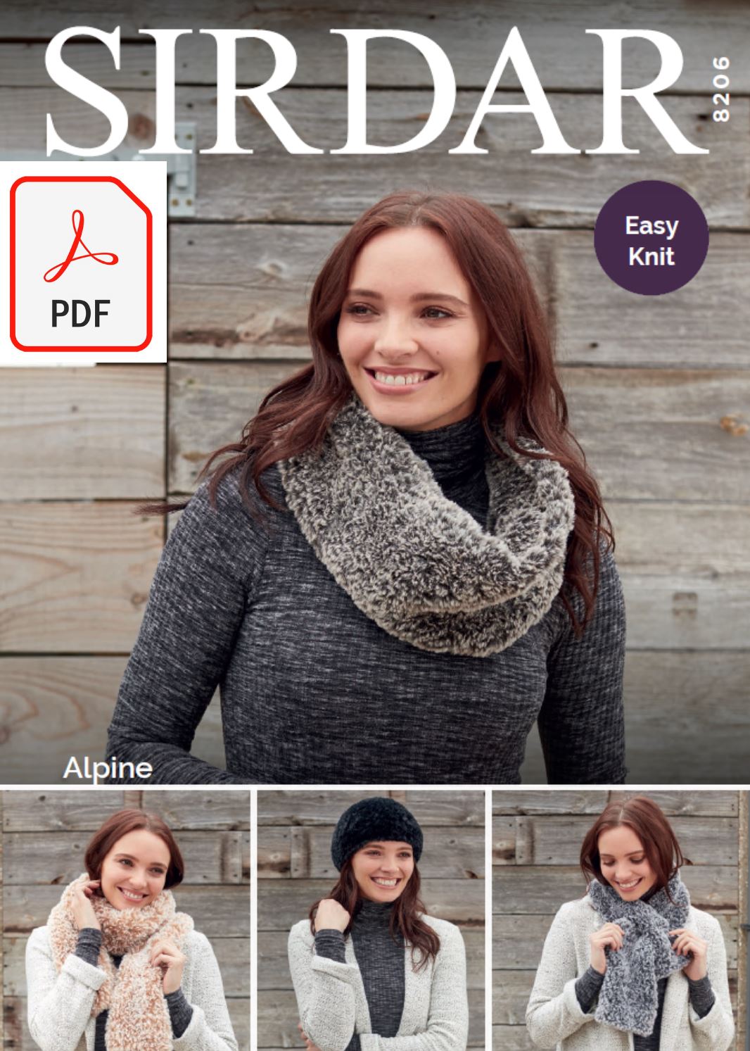 Sirdar 8206 Lady´s Accessories in Alpine (PDF) Knit in a Box