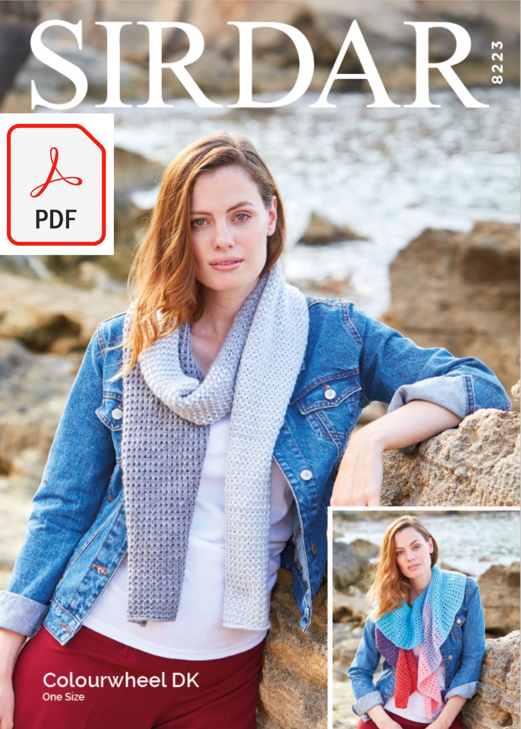 Sirdar 8223 Ladies Accessories in Sirdar Colourwheel DK (PDF) Knit in a Box